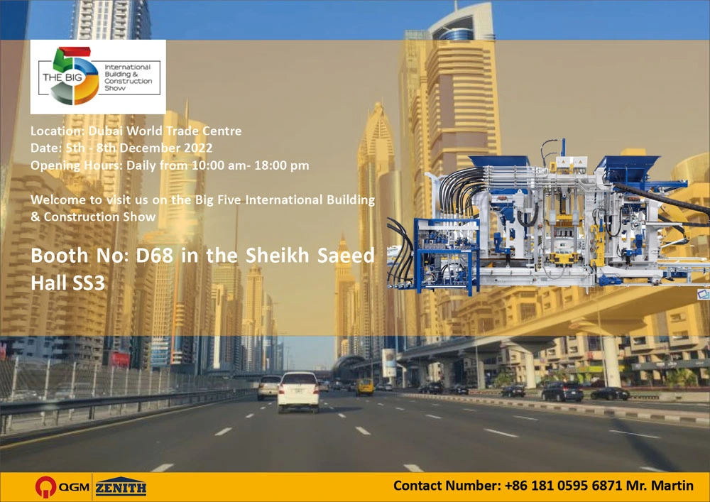 A QGM Group részt vesz a BIG 5 Show UAE 2022-en