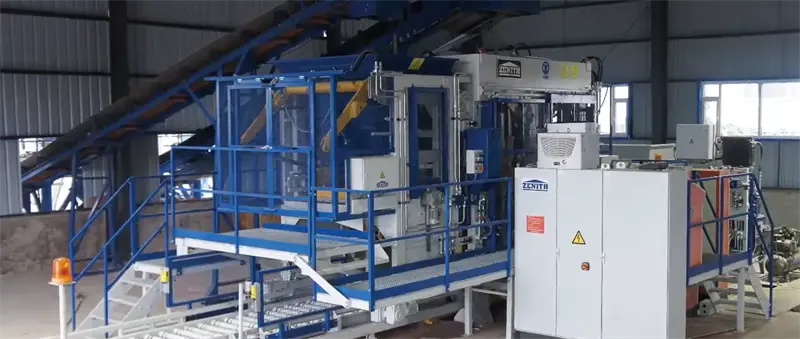 Afrikában egy teljesen automatizált többrétegű beton-reteszelő téglagyártási projekt indult.