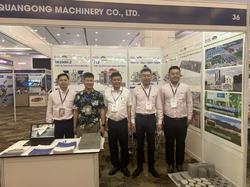 Mélyíti lábát a délkelet-ázsiai infrastruktúrában! A Quangong Machinery Co., Ltd. ragyog a 2026-os vietnami betonkiállításon