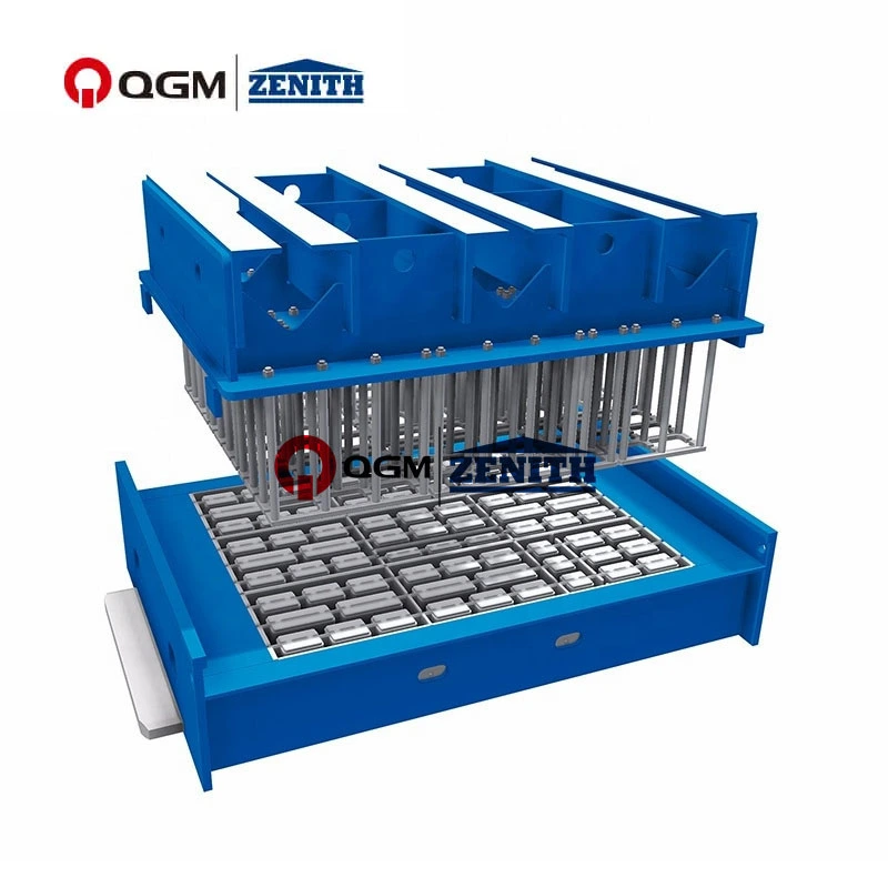 Üreges építőtömb gép