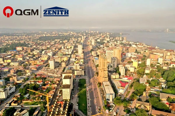 QGM QT6 betontömb gép KINSHASA D.R. CONGO-ban